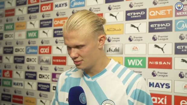 Haaland on his first Man City hat-trick